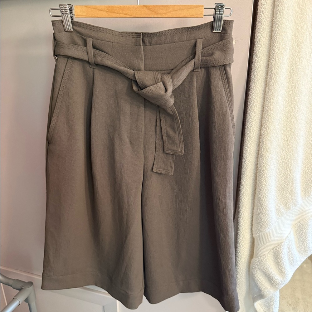 Aritzia Babaton Long Tie Front Shorts